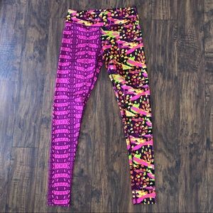 Zumba leggings vibrant colors size S